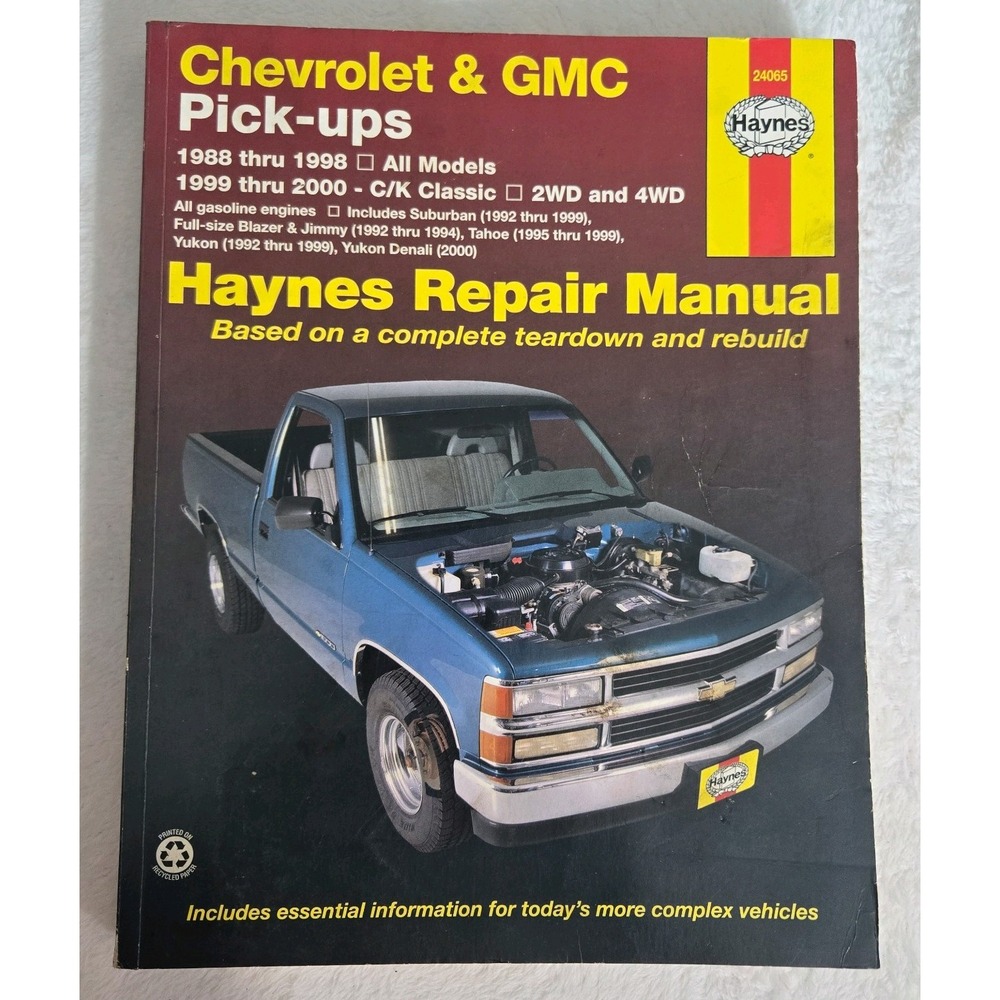Chevrolet & GMC Pick-ups 1988-1998,  1999 and 2000 Haynes Repair Manual